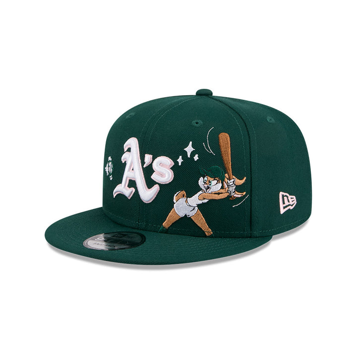 หมวกแก๊ป New Era รุ่น Looney Tunes X MLB Oakland Athletics Dark Green 9Fifty Cap