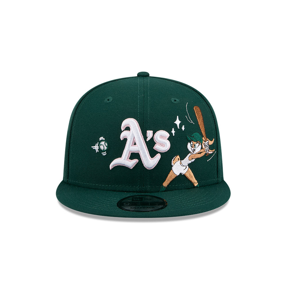 หมวกแก๊ป New Era รุ่น Looney Tunes X MLB Oakland Athletics Dark Green 9Fifty Cap