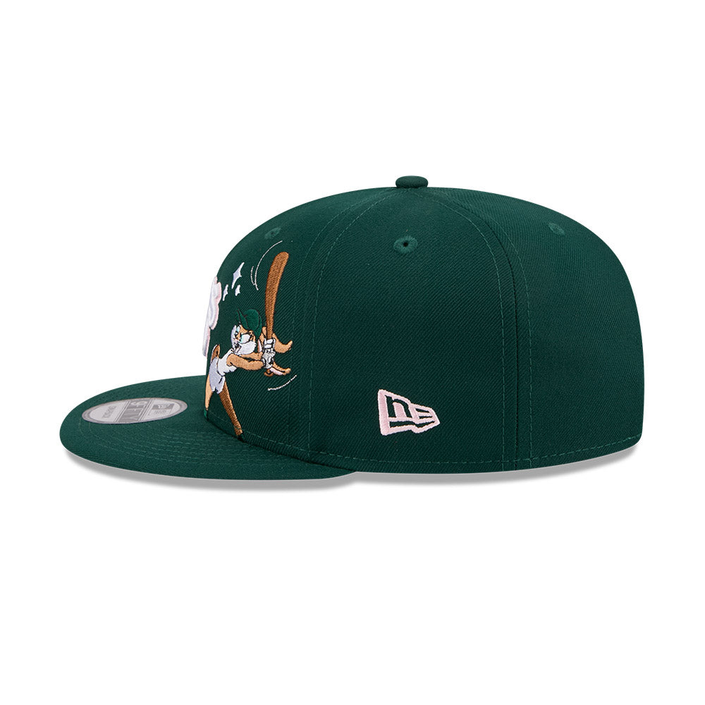หมวกแก๊ป New Era รุ่น Looney Tunes X MLB Oakland Athletics Dark Green 9Fifty Cap