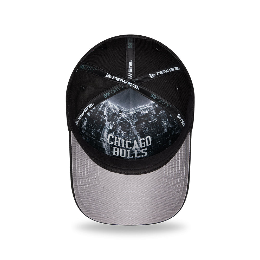หมวกแก๊ป New Era รุ่น Chicago Bulls NBA Draft Black 59Forty A-Frame Cap