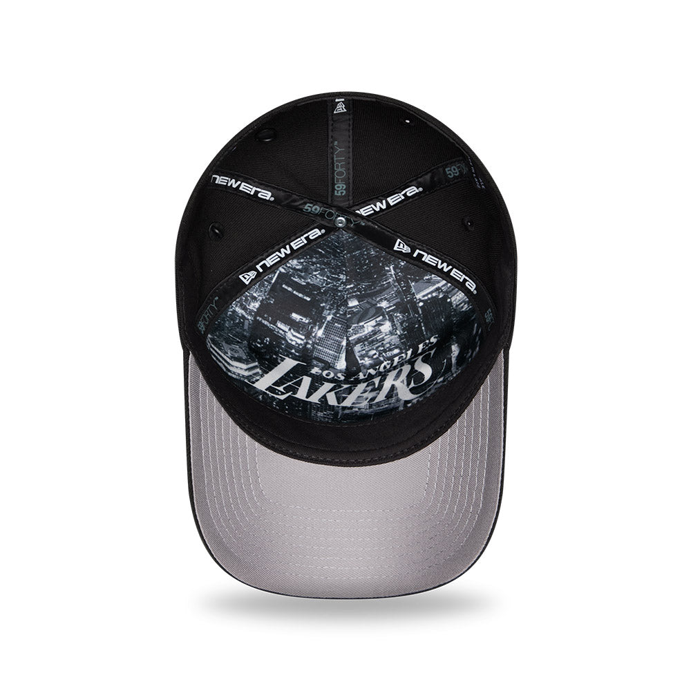 หมวกแก๊ป New Era รุ่น Los Angeles Lakers NBA Draft Black 59Forty A-Frame Cap