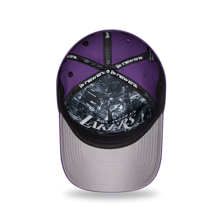 หมวกแก๊ป New Era รุ่น Los Angeles Lakers NBA Draft Purple 59Forty A-Frame Cap