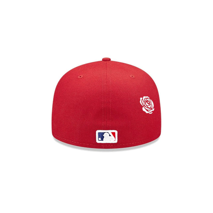 หมวกแก๊ป New Era รุ่น Los Angeles Angels Faux Pearl Icon Scarlet 59Fifty Cap