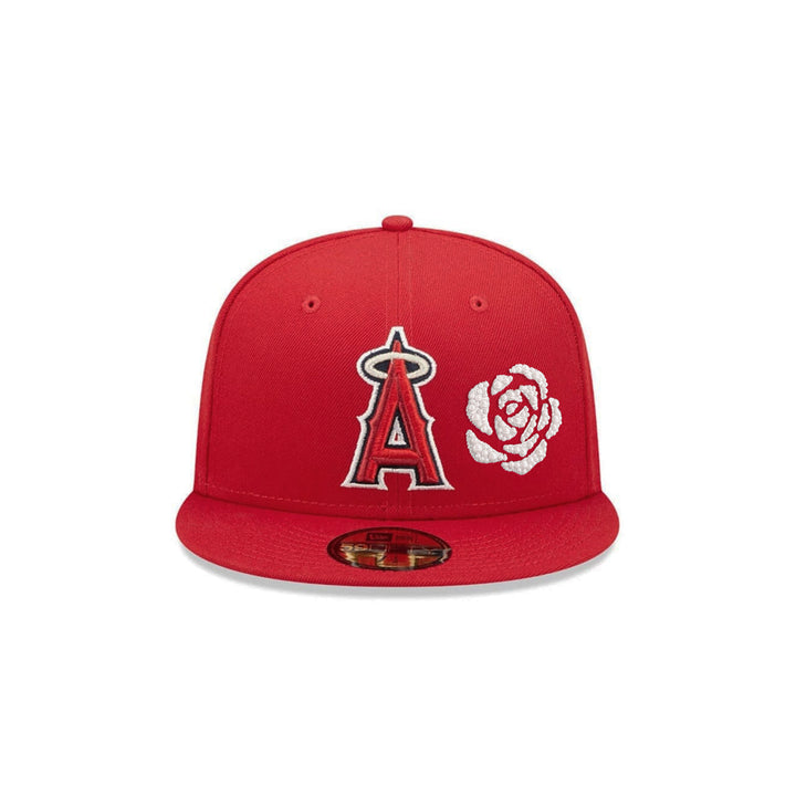หมวกแก๊ป New Era รุ่น Los Angeles Angels Faux Pearl Icon Scarlet 59Fifty Cap
