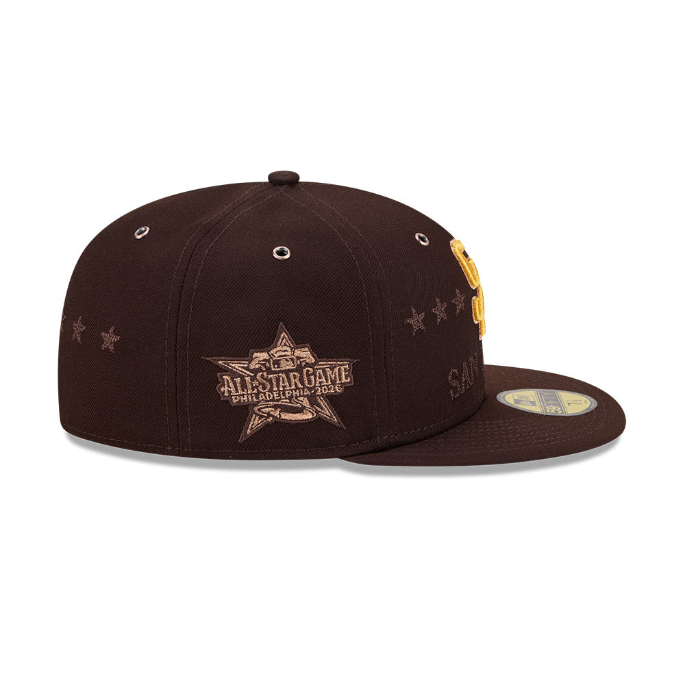 หมวกแก๊ป New Era รุ่น San Diego Padres MLB All Star Game Dark Brown 59Fifty Cap