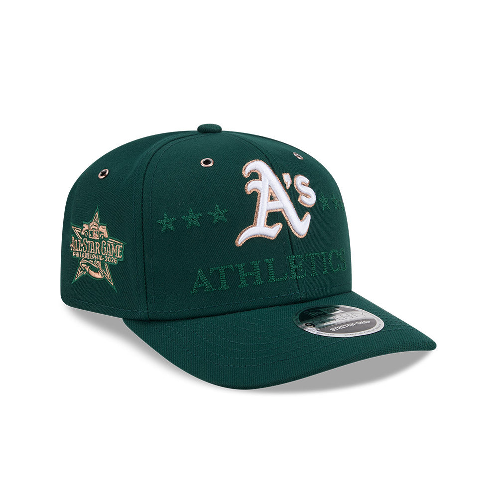 หมวกแก๊ป New Era รุ่น Oakland Athletics MLB All Star Game Dark Green 9Seventy Stretch Snap Cap