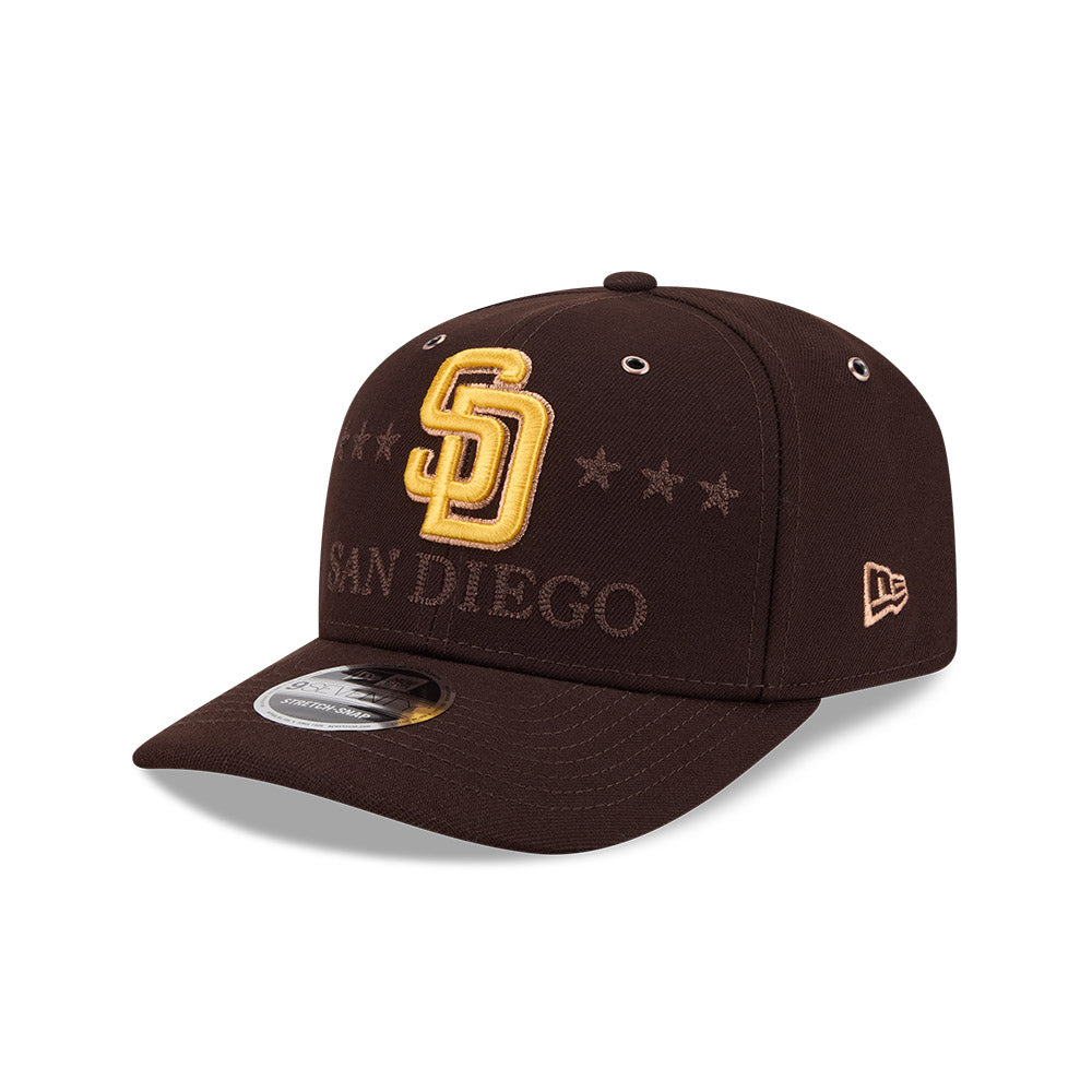 หมวกแก๊ป New Era รุ่น San Diego Padres MLB All Star Game Dark Brown 9Seventy Stretch Snap Cap