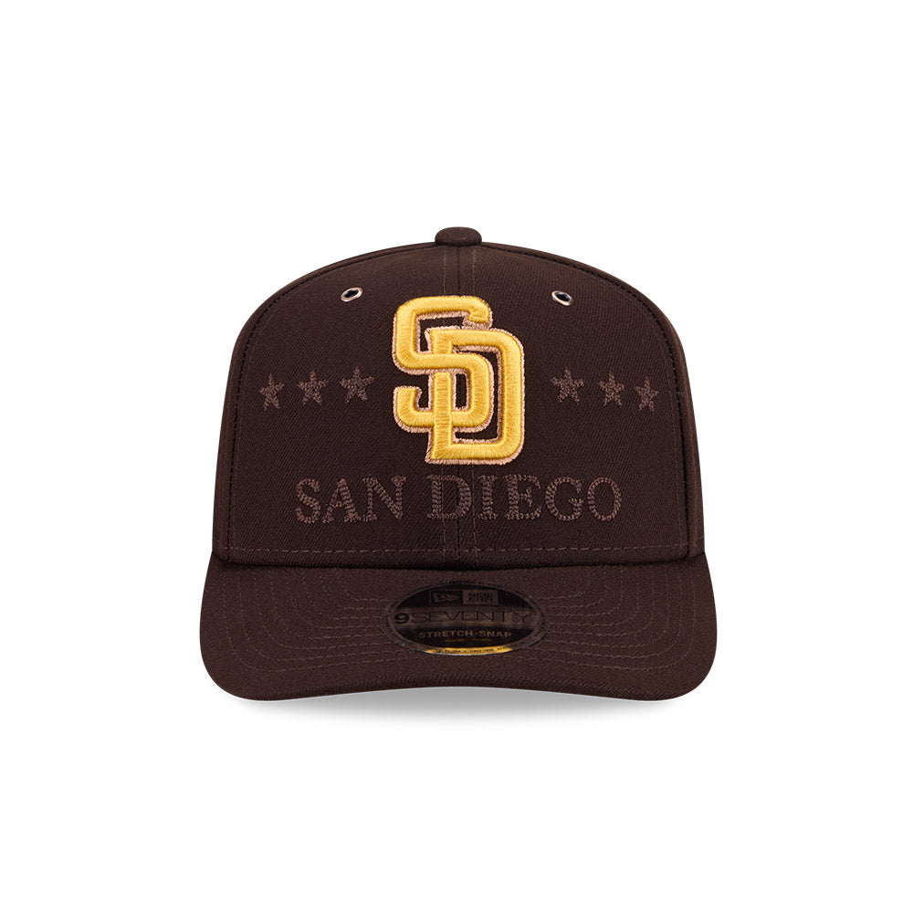 หมวกแก๊ป New Era รุ่น San Diego Padres MLB All Star Game Dark Brown 9Seventy Stretch Snap Cap