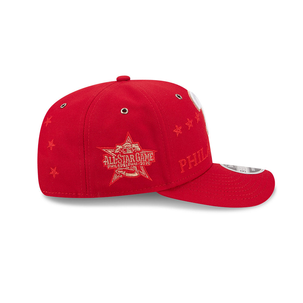 หมวกแก๊ป New Era รุ่น Philadelphia Phillies MLB All Star Game Red 9Seventy Stretch Snap Cap