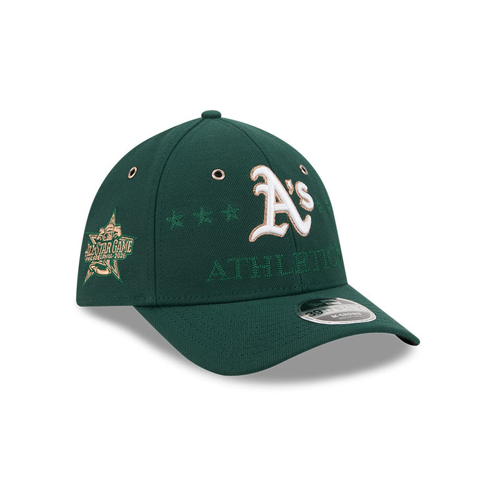 หมวกแก๊ป New Era รุ่น Oakland Athletics MLB All Star Game Dark Green 39Thirty M-Crown Cap