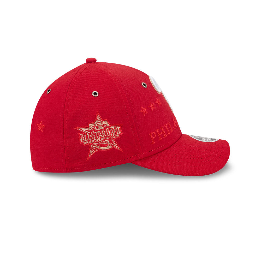หมวกแก๊ป New Era รุ่น Philadelphia Phillies MLB All Star Game Red 39Thirty M-Crown Cap
