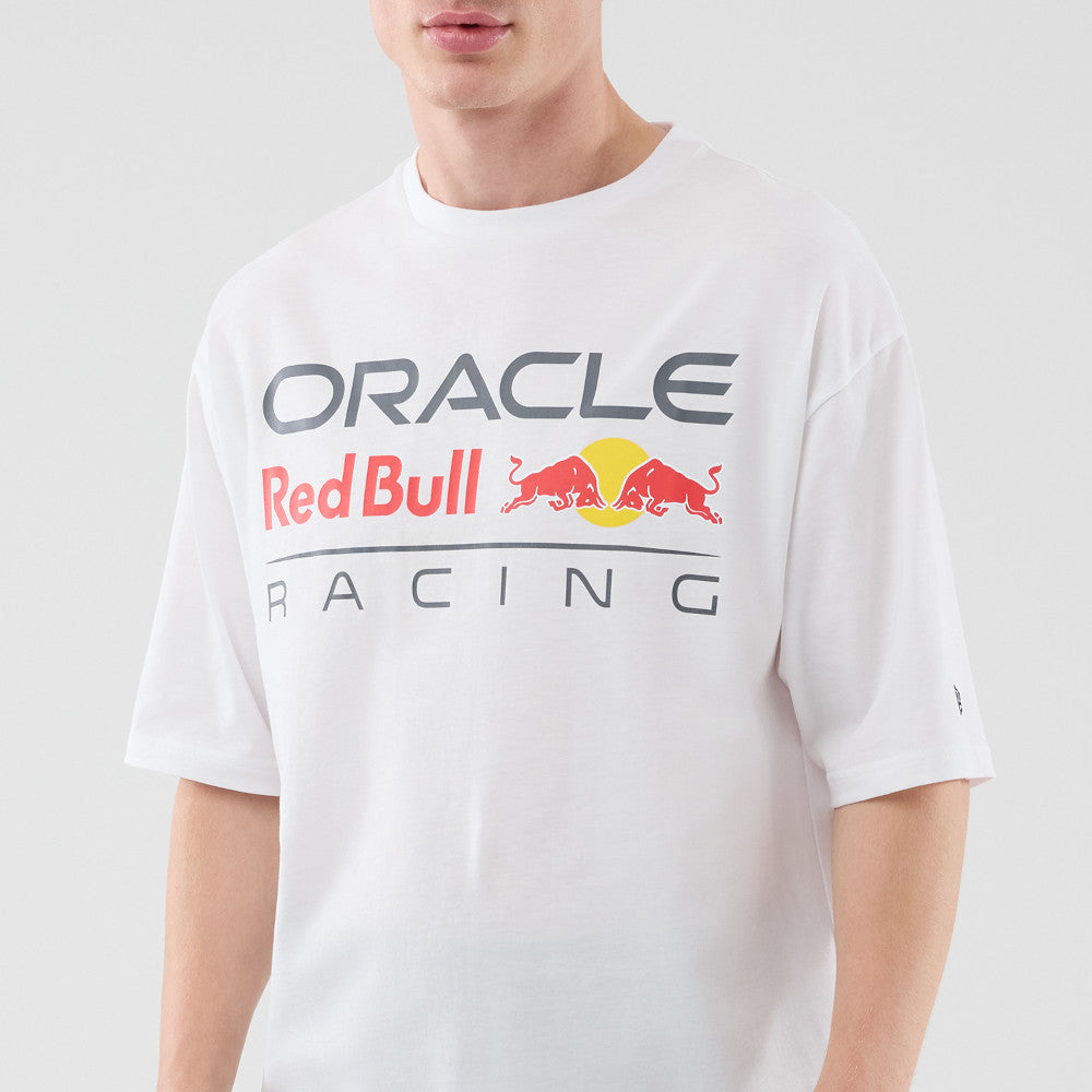 เสื้อยืดแขนสั้น New Era รุ่น Oracle Red Bull Racing Logo White Oversized Short Sleeve T-Shirt