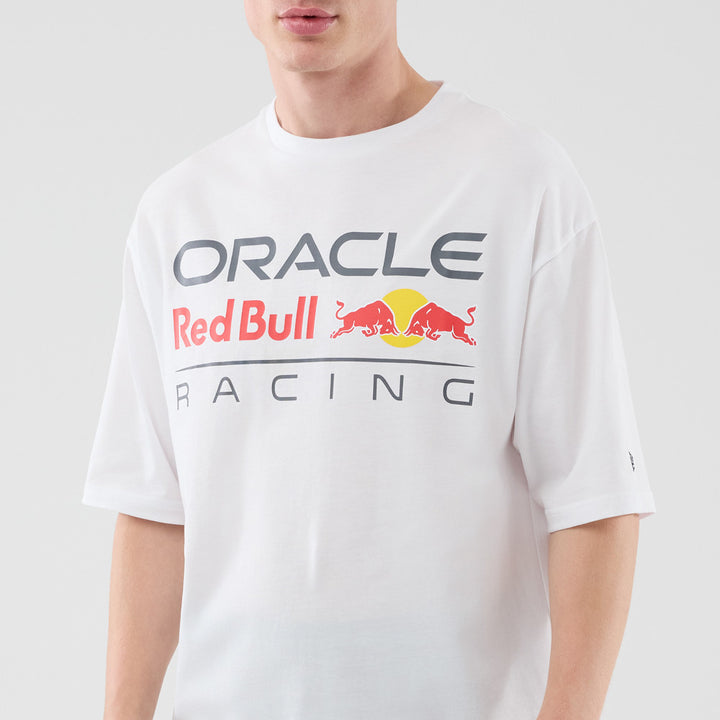 เสื้อยืดแขนสั้น New Era รุ่น Oracle Red Bull Racing Logo White Oversized Short Sleeve T-Shirt