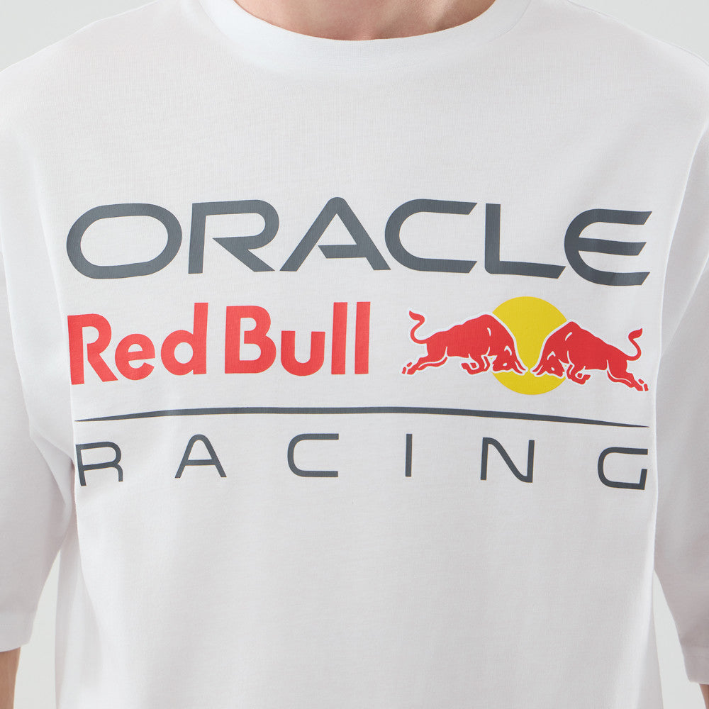 เสื้อยืดแขนสั้น New Era รุ่น Oracle Red Bull Racing Logo White Oversized Short Sleeve T-Shirt