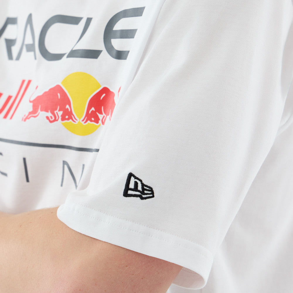เสื้อยืดแขนสั้น New Era รุ่น Oracle Red Bull Racing Logo White Oversized Short Sleeve T-Shirt