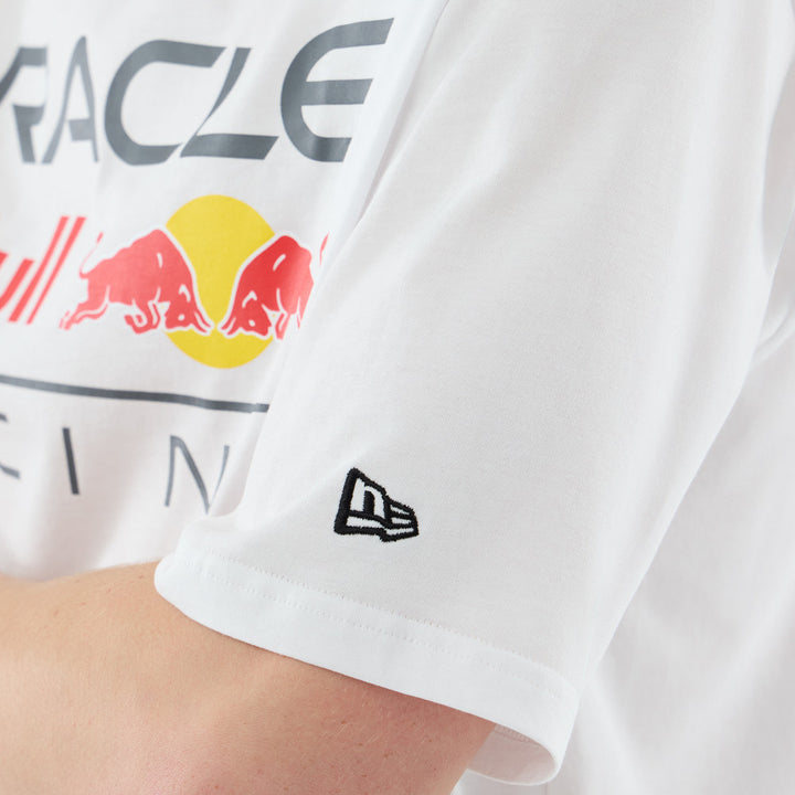 เสื้อยืดแขนสั้น New Era รุ่น Oracle Red Bull Racing Logo White Oversized Short Sleeve T-Shirt