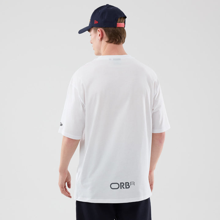 เสื้อยืดแขนสั้น New Era รุ่น Oracle Red Bull Racing Logo White Oversized Short Sleeve T-Shirt