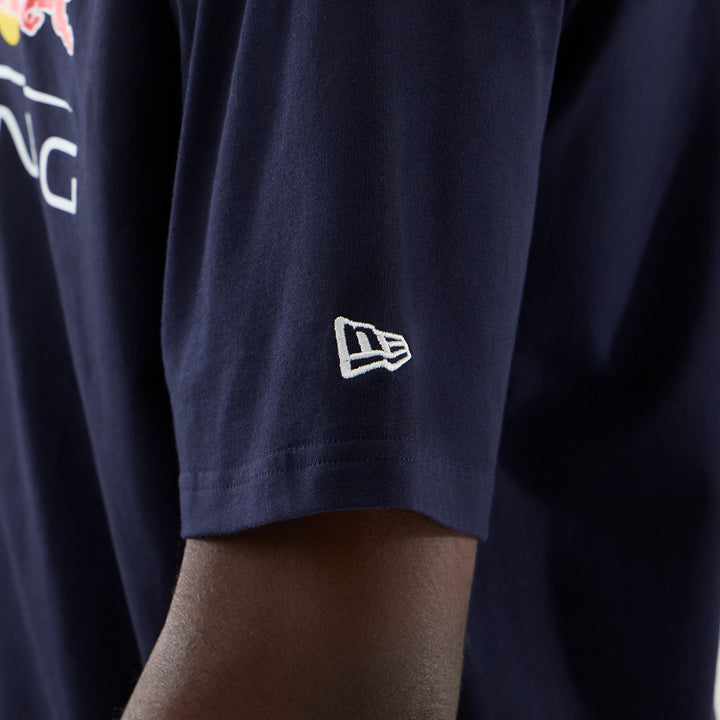 เสื้อยืดแขนสั้น New Era รุ่น Oracle Red Bull Racing Logo Navy Oversized Short Sleeve T-Shirt