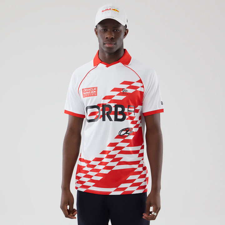 เสื้อยืดแขนสั้น New Era รุ่น Oracle Red Bull Racing Football Top White Short Sleeve Tee