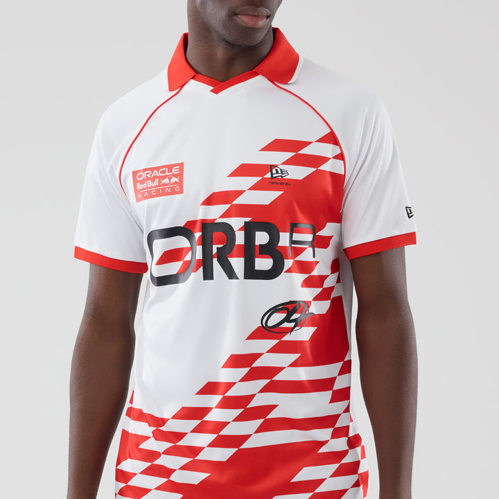 เสื้อยืดแขนสั้น New Era รุ่น Oracle Red Bull Racing Football Top White Short Sleeve Tee