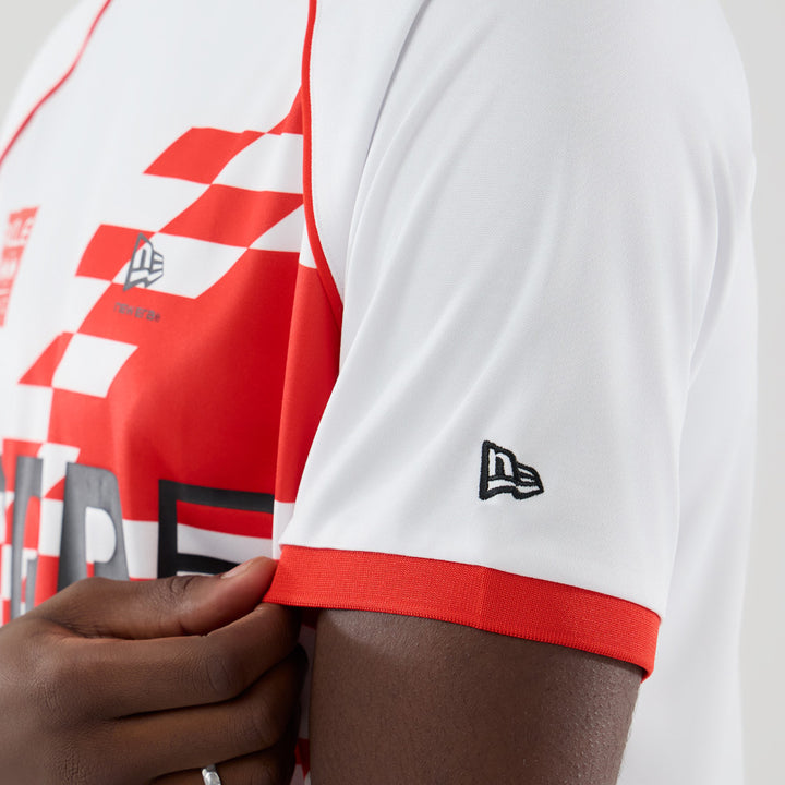 เสื้อยืดแขนสั้น New Era รุ่น Oracle Red Bull Racing Football Top White Short Sleeve Tee