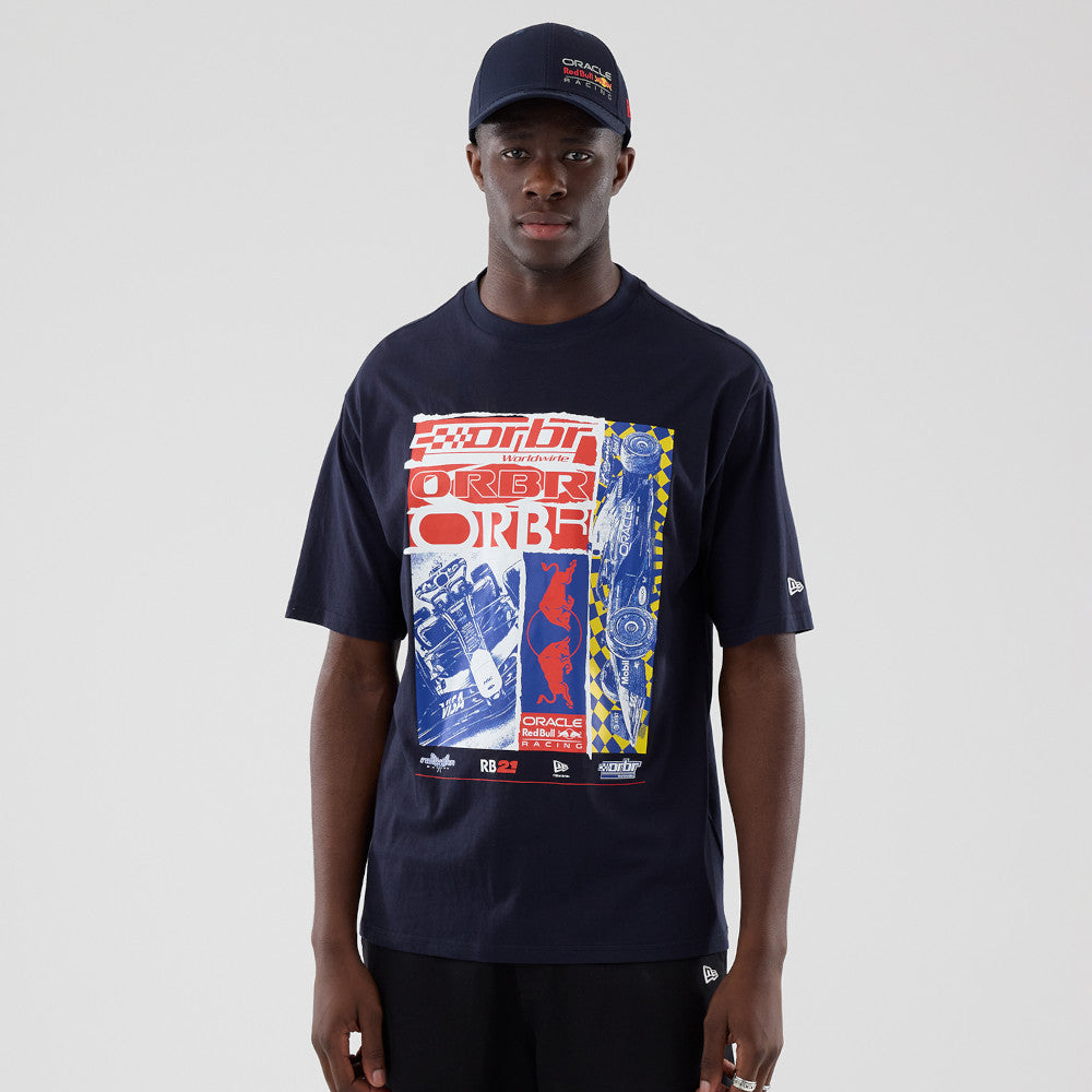 เสื้อยืดแขนสั้น New Era รุ่น Oracle Red Bull Racing Cf Graphic Navy Oversized Short Sleeve T-Shirt