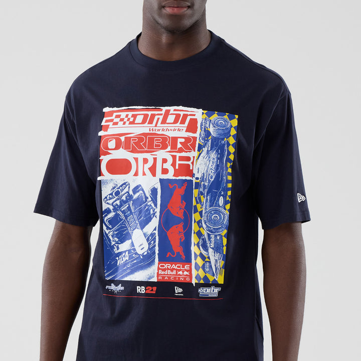 เสื้อยืดแขนสั้น New Era รุ่น Oracle Red Bull Racing Cf Graphic Navy Oversized Short Sleeve T-Shirt