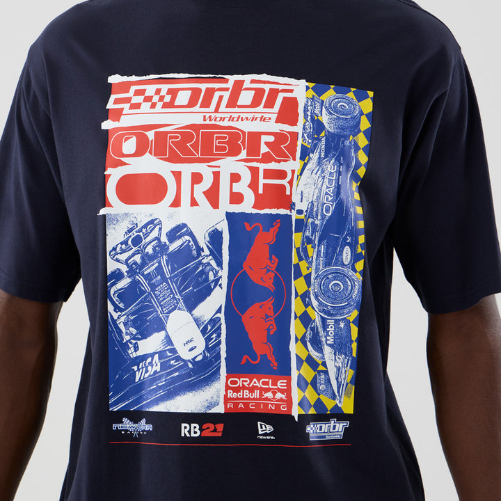 เสื้อยืดแขนสั้น New Era รุ่น Oracle Red Bull Racing Cf Graphic Navy Oversized Short Sleeve T-Shirt