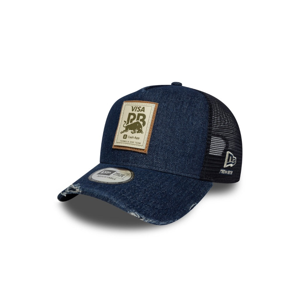 หมวกแก๊ป New Era รุ่น Visa Cash App Racing Bulls EMEA Team Sport Dark Denim 9Forty A-Frame Trucker Cap