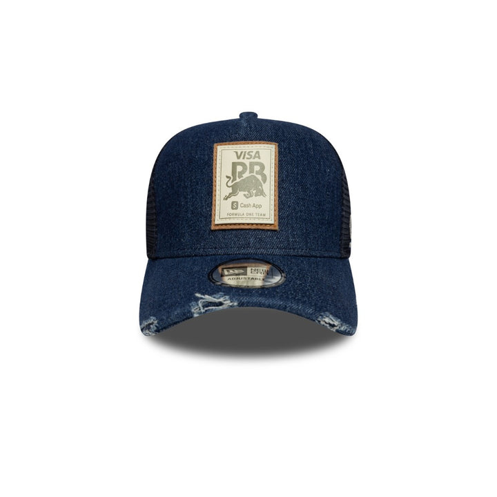 หมวกแก๊ป New Era รุ่น Visa Cash App Racing Bulls EMEA Team Sport Dark Denim 9Forty A-Frame Trucker Cap