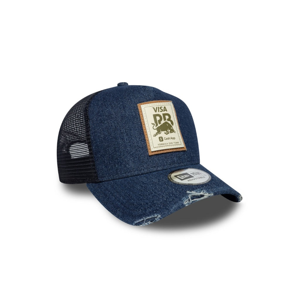 หมวกแก๊ป New Era รุ่น Visa Cash App Racing Bulls EMEA Team Sport Dark Denim 9Forty A-Frame Trucker Cap
