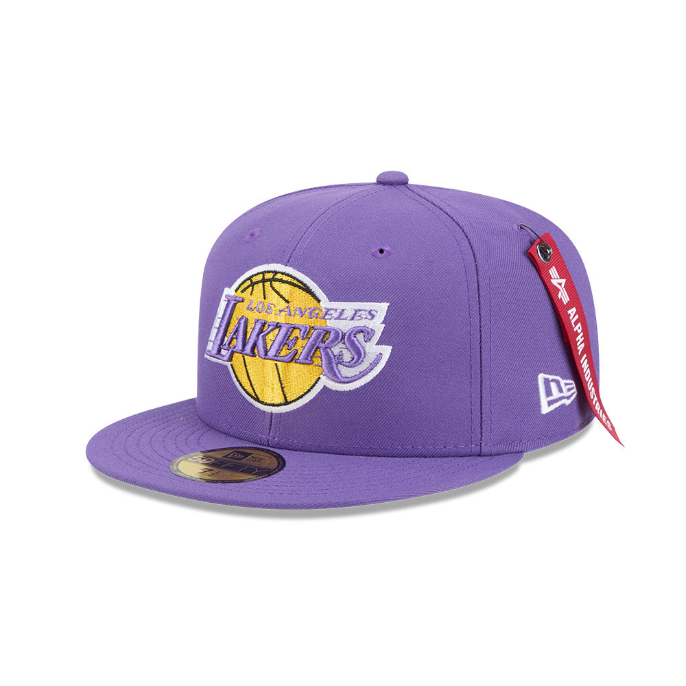 หมวกแก๊ป New Era รุ่น Los Angeles Lakers Alpha Industrial Purple 59Fifty Cap