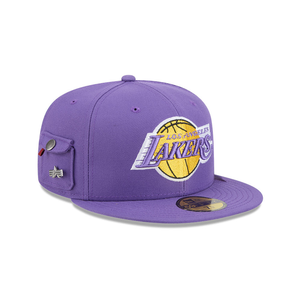 หมวกแก๊ป New Era รุ่น Los Angeles Lakers Alpha Industrial Purple 59Fifty Cap