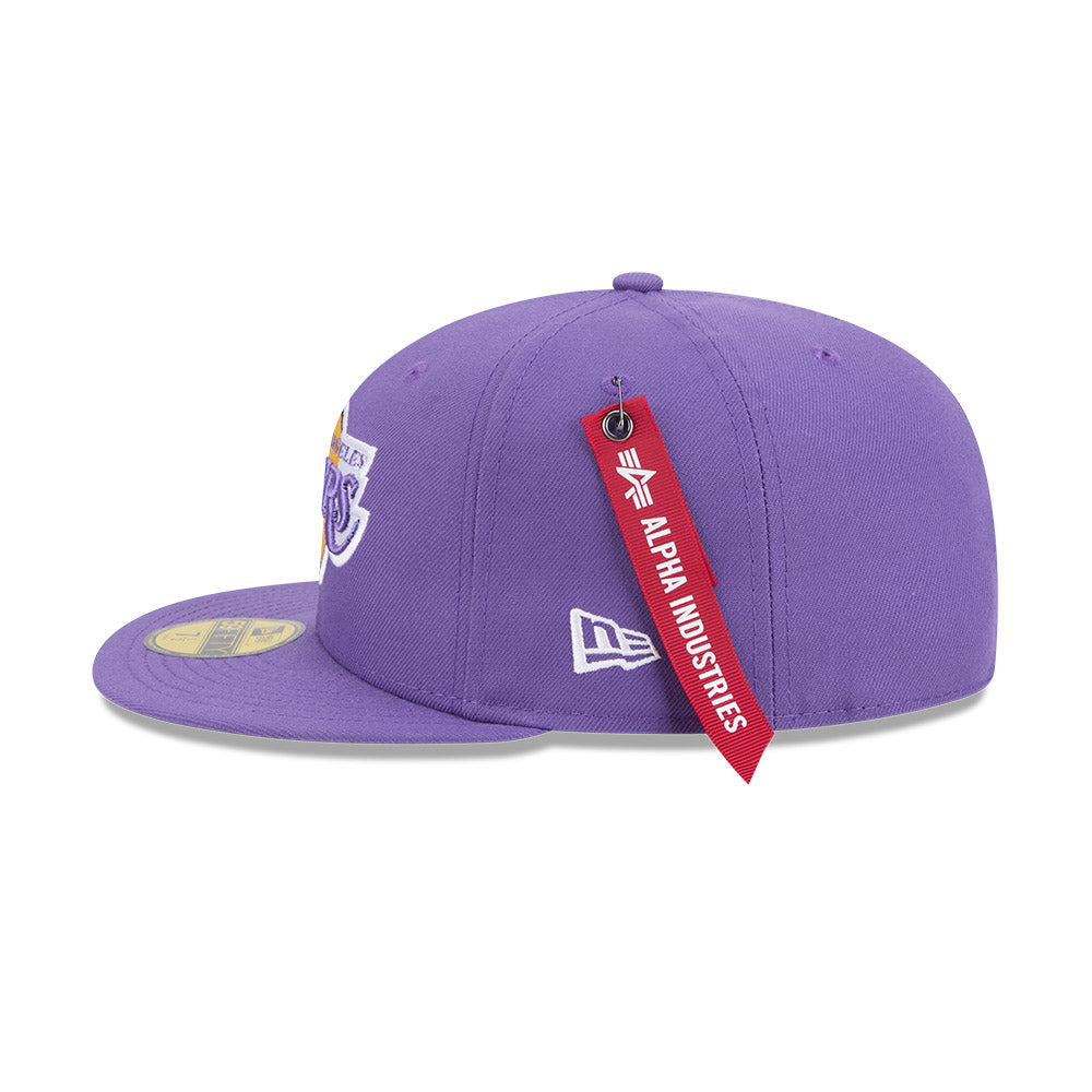หมวกแก๊ป New Era รุ่น Los Angeles Lakers Alpha Industrial Purple 59Fifty Cap