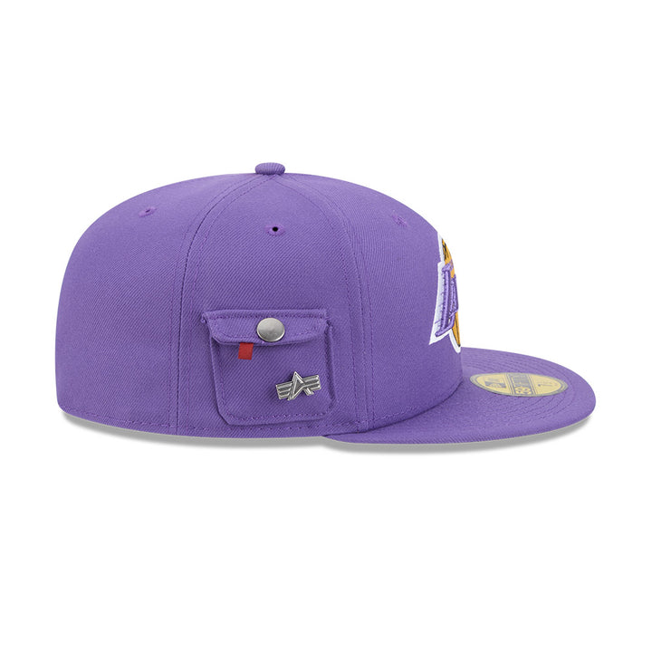 หมวกแก๊ป New Era รุ่น Los Angeles Lakers Alpha Industrial Purple 59Fifty Cap