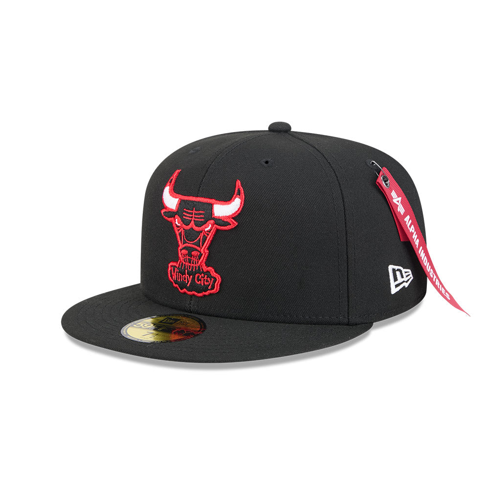 หมวกแก๊ป New Era รุ่น Chicago Bulls Alpha Industrial Black 59Fifty Cap