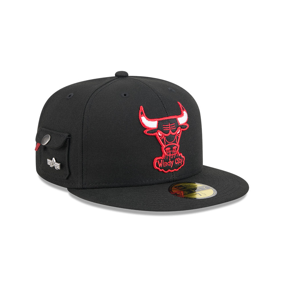 หมวกแก๊ป New Era รุ่น Chicago Bulls Alpha Industrial Black 59Fifty Cap