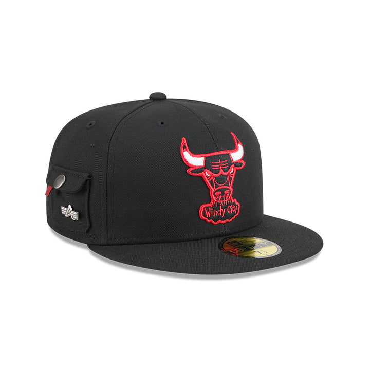 หมวกแก๊ป New Era รุ่น Chicago Bulls Alpha Industrial Black 59Fifty Cap