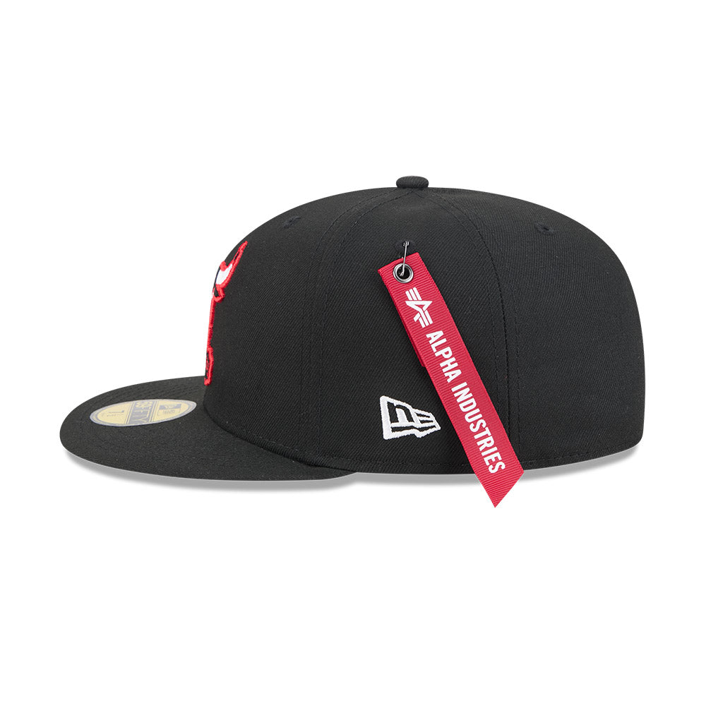 หมวกแก๊ป New Era รุ่น Chicago Bulls Alpha Industrial Black 59Fifty Cap