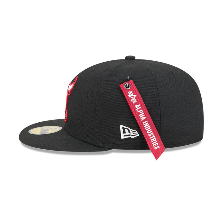 หมวกแก๊ป New Era รุ่น Chicago Bulls Alpha Industrial Black 59Fifty Cap