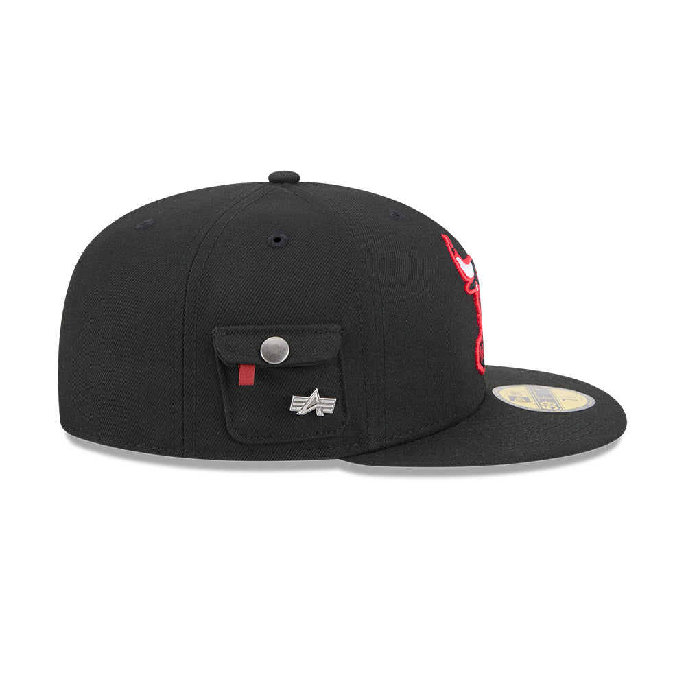 หมวกแก๊ป New Era รุ่น Chicago Bulls Alpha Industrial Black 59Fifty Cap