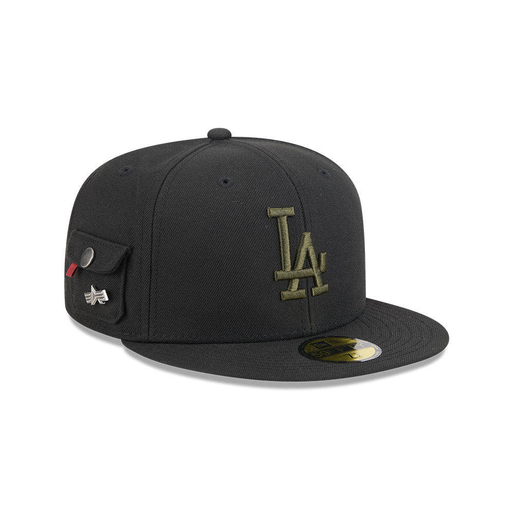 หมวกแก๊ป New Era รุ่น Los Angeles Dodgers Alpha Industrial Black 59Fifty Cap