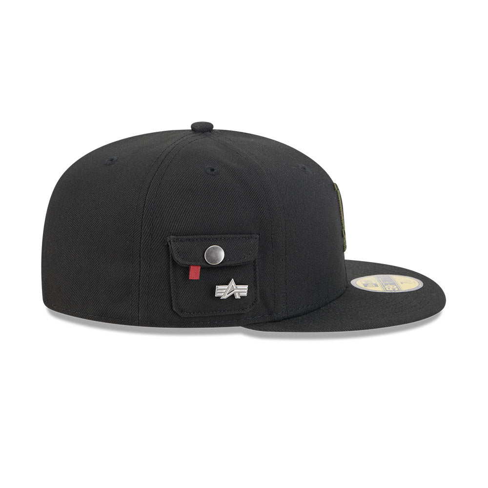 หมวกแก๊ป New Era รุ่น Los Angeles Dodgers Alpha Industrial Black 59Fifty Cap
