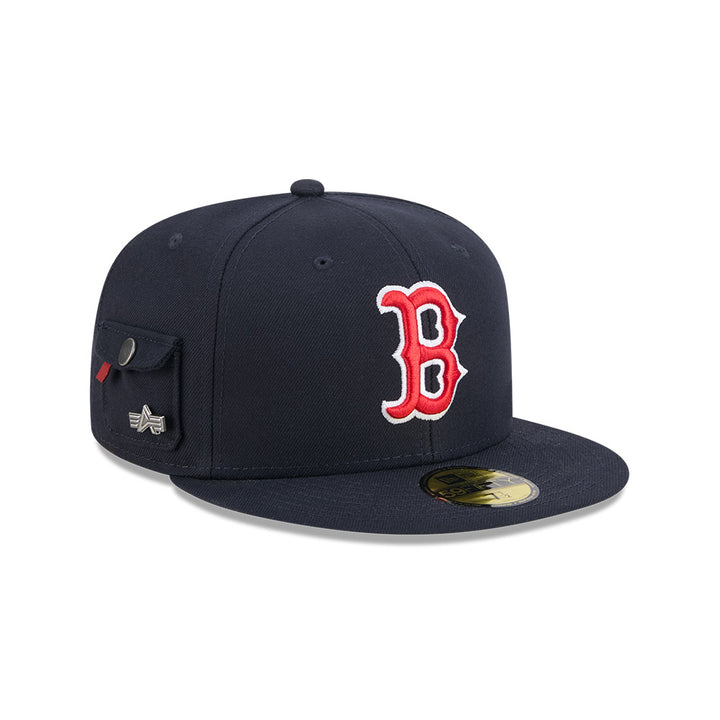 หมวกแก๊ป New Era รุ่น Boston Red Sox Alpha Industrial Navy 59Fifty Cap