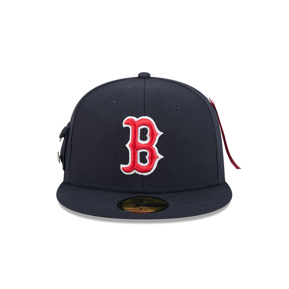 หมวกแก๊ป New Era รุ่น Boston Red Sox Alpha Industrial Navy 59Fifty Cap