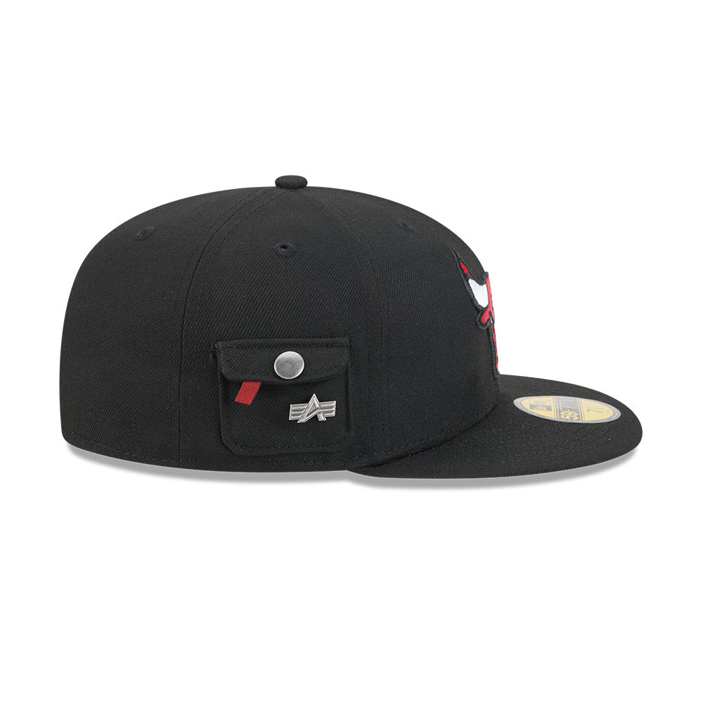 หมวกแก๊ป New Era รุ่น Chicago Bulls Alpha Industrial Black 59Fifty Cap