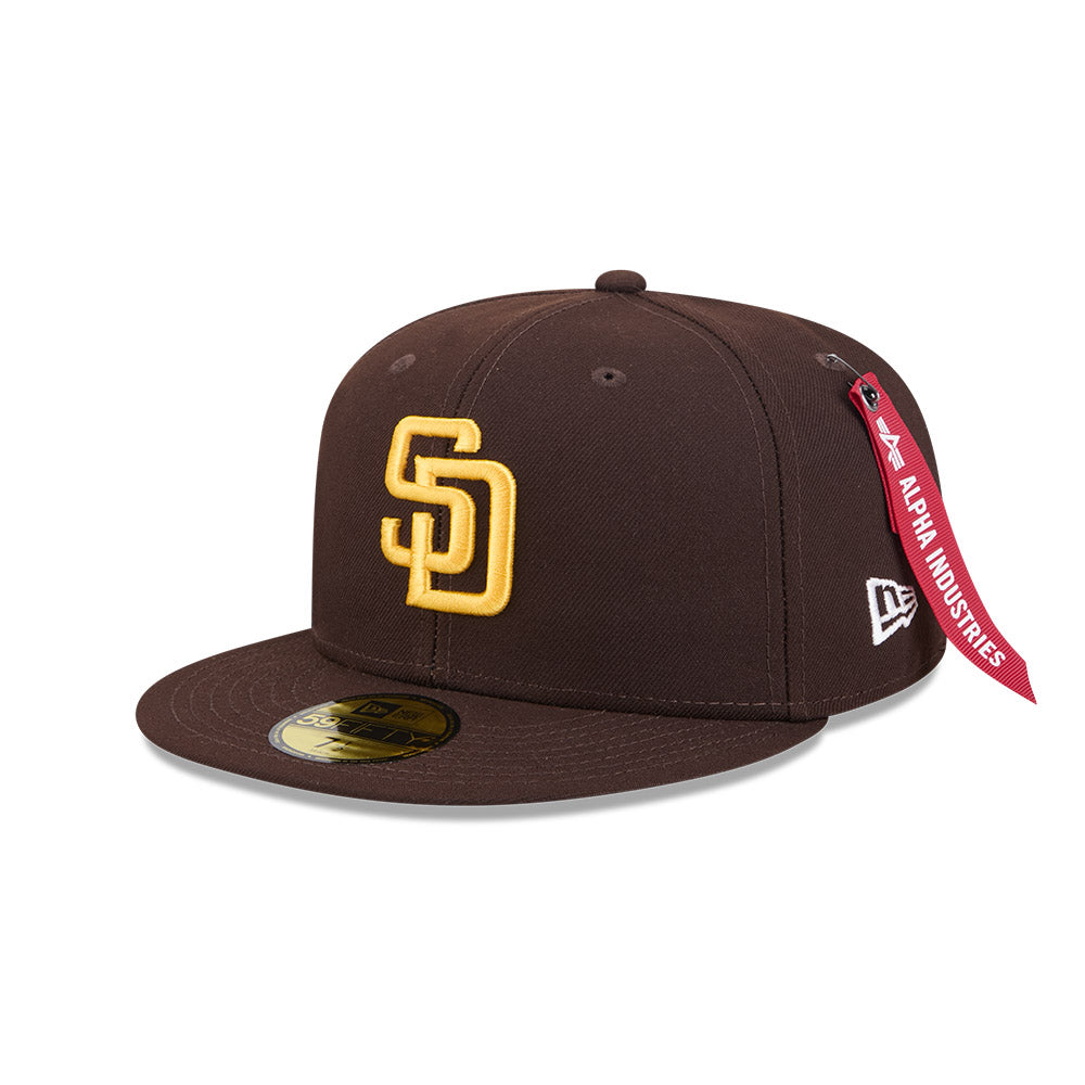 หมวกแก๊ป New Era รุ่น San Diego Padres Alpha Industrial Brown 59Fifty Cap