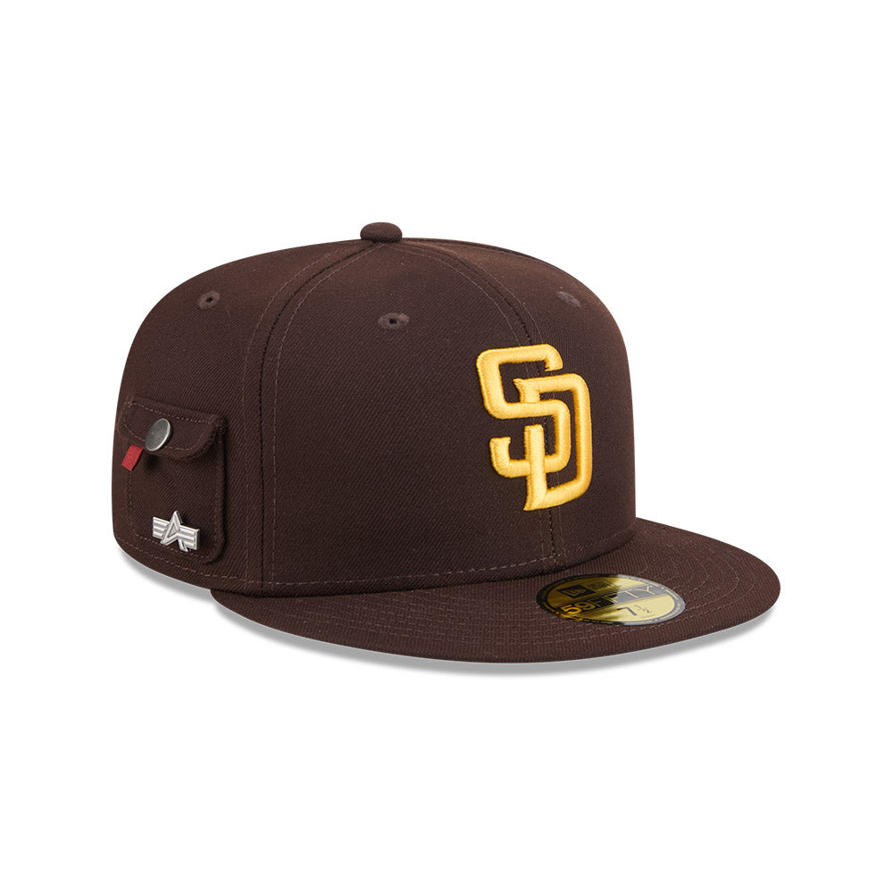 หมวกแก๊ป New Era รุ่น San Diego Padres Alpha Industrial Brown 59Fifty Cap