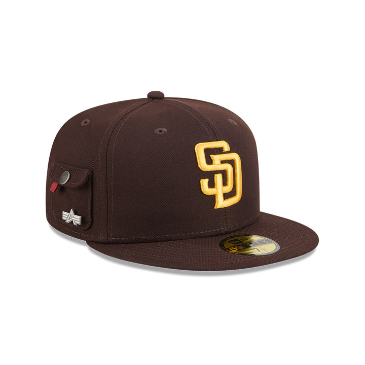 หมวกแก๊ป New Era รุ่น San Diego Padres Alpha Industrial Brown 59Fifty Cap