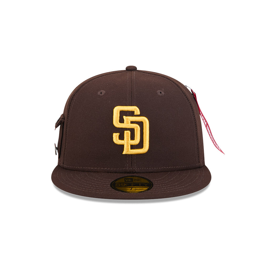 หมวกแก๊ป New Era รุ่น San Diego Padres Alpha Industrial Brown 59Fifty Cap